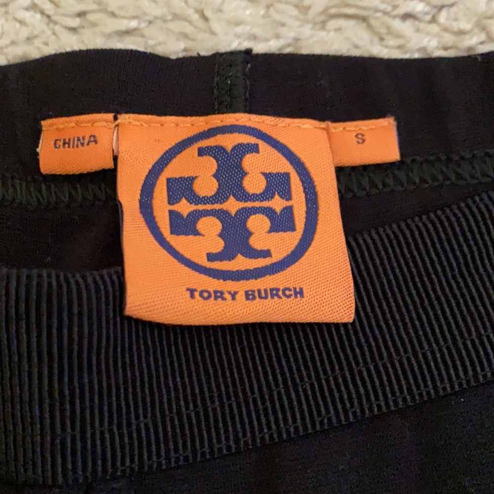 Tory Burch Black Patchwork Pants With Leather Det… - image 3